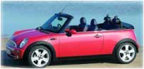 Leihwägen Mini Cabrio